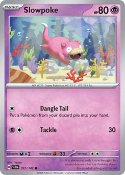 Slowpoke #57 Slowpoke - Stellar Crown - #57 - Pokemon TCG card