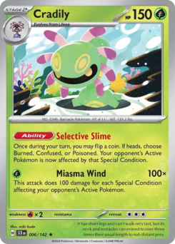 Cradily - Stellar Crown - #6 - Pokemon TCG card