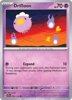 Drifloon #60 Drifloon - Stellar Crown - #60 - Pokemon TCG card