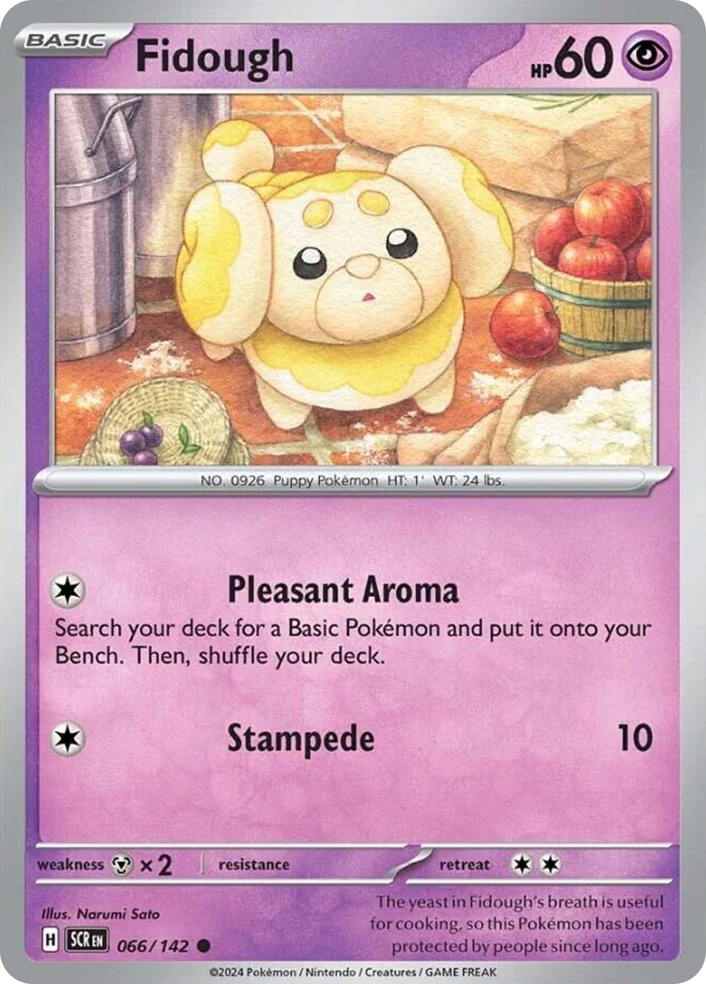 Fidough - Stellar Crown - #66 - Pokemon TCG card