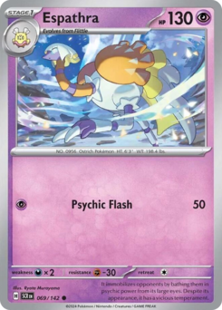 Espathra #69 Espathra - Stellar Crown - #69 - Pokemon TCG card