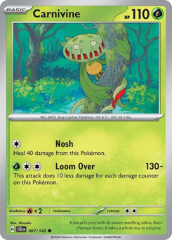 Carnivine #7 Carnivine - Stellar Crown - #7 - Pokemon TCG card