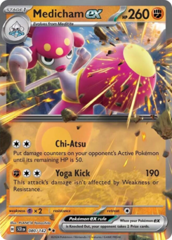 Medicham ex #80 Medicham ex - Stellar Crown - #80 - Pokemon TCG card