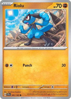 Riolu - Stellar Crown - #81 - Pokemon TCG card