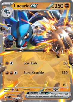 Lucario ex #82 Lucario ex - Stellar Crown - #82 - Pokemon TCG card
