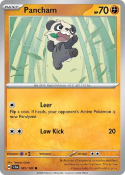 Pancham - Stellar Crown - #85 - Pokemon TCG card