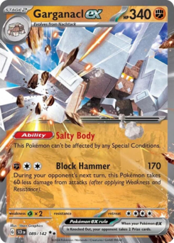Garganacl ex #89 Garganacl ex - Stellar Crown - #89 - Pokemon TCG card
