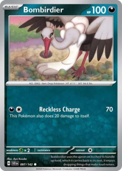 Bombirdier - Stellar Crown - #97 - Pokemon TCG card