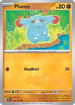 Phanpy - Surging Sparks - #102 - Pokemon TCG card