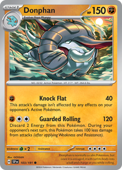 Donphan - Surging Sparks - #103 - Pokemon TCG card