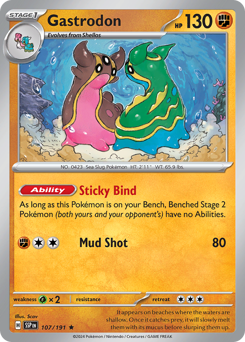 Gastrodon #107 Gastrodon - Surging Sparks - #107 - Pokemon TCG card
