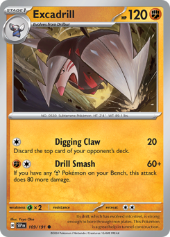 Excadrill #109 Excadrill - Surging Sparks - #109 - Pokemon TCG card