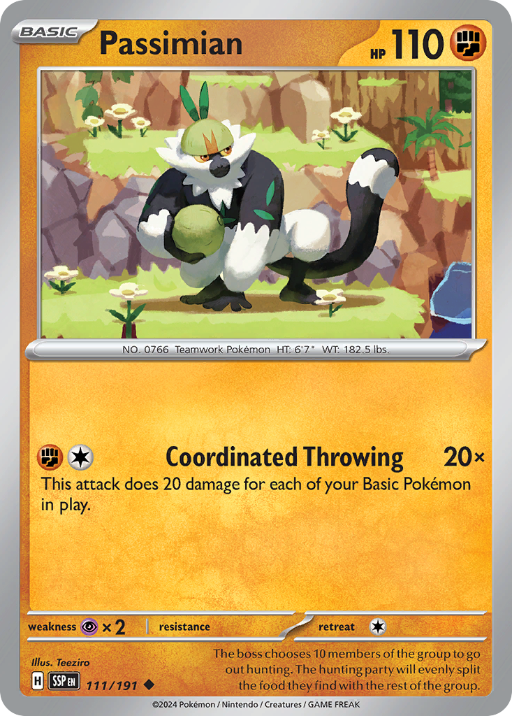 Passimian - Surging Sparks - #111 - Pokemon TCG card