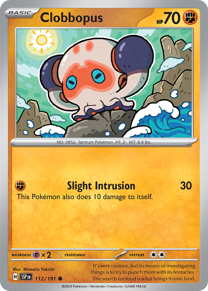 Clobbopus - Surging Sparks - #112 - Pokemon TCG card