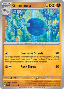 Glimmora #115 Glimmora - Surging Sparks - #115 - Pokemon TCG card