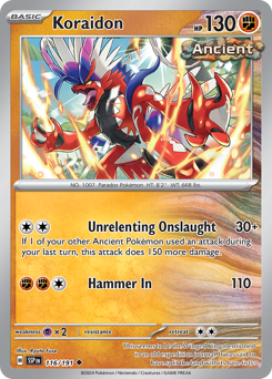 Koraidon #116 Koraidon - Surging Sparks - #116 - Pokemon TCG card