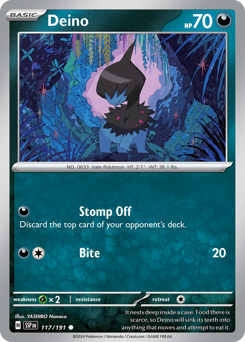 Deino - Surging Sparks - #117 - Pokemon TCG card