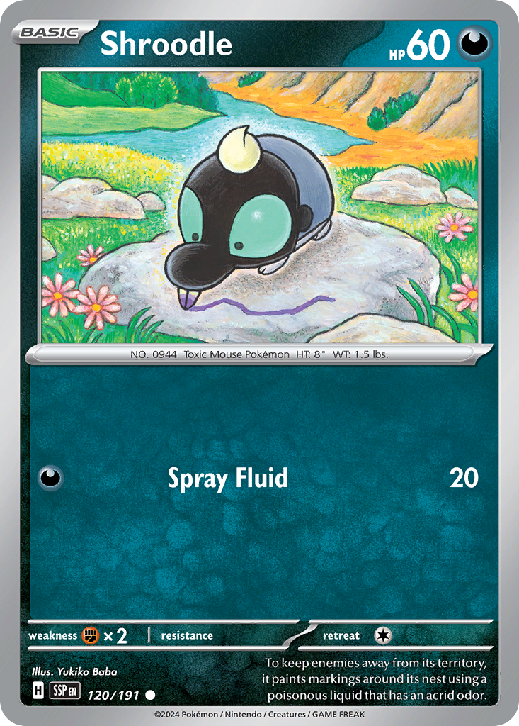 Shroodle - Surging Sparks - #120 - Pokemon TCG card