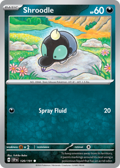 Shroodle - Surging Sparks - #120 - Pokemon TCG card
