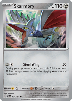 Skarmory - Surging Sparks - #124 - Pokemon TCG card