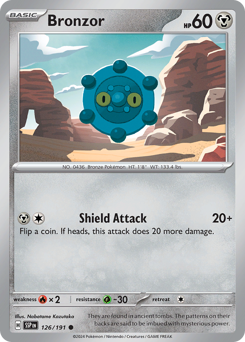 Bronzor - Surging Sparks - #126 - Pokemon TCG card