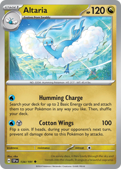 Altaria - Surging Sparks - #134 - Pokemon TCG card
