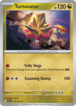 Turtonator - Surging Sparks - #137 - Pokemon TCG card