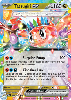 Tatsugiri ex #142 Tatsugiri ex - Surging Sparks - #142 - Pokemon TCG card