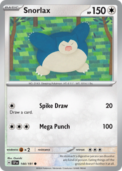 Snorlax - Surging Sparks - #144 - Pokemon TCG card
