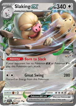 Slaking ex #147 Slaking ex - Surging Sparks - #147 - Pokemon TCG card