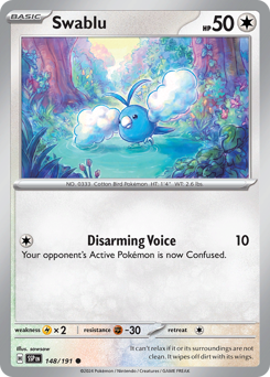 Swablu #148 Swablu - Surging Sparks - #148 - Pokemon TCG card