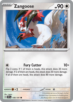 Zangoose #149 Zangoose - Surging Sparks - #149 - Pokemon TCG card