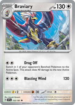 Braviary - Surging Sparks - #153 - Pokemon TCG card