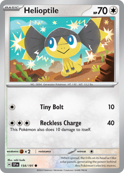 Helioptile #154 Helioptile - Surging Sparks - #154 - Pokemon TCG card