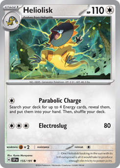 Heliolisk #155 Heliolisk - Surging Sparks - #155 - Pokemon TCG card