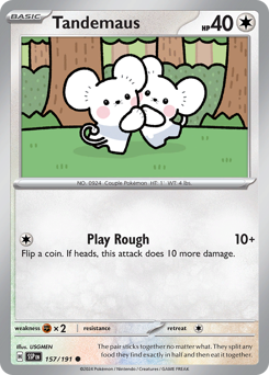 Tandemaus #157 Tandemaus - Surging Sparks - #157 - Pokemon TCG card