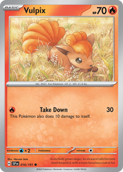 Vulpix - Surging Sparks - #16 - Pokemon TCG card