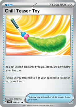 Chill Teaser Toy - Surging Sparks - #166 - Pokemon TCG card