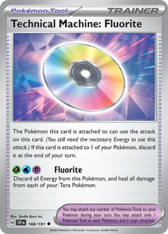 Technical Machine: Fluorite - Surging Sparks - #188 - Pokemon TCG card