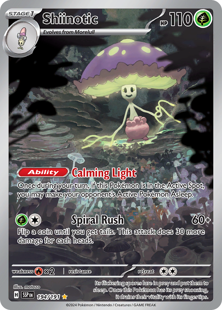 Shiinotic - Surging Sparks - #194 - Pokemon TCG card