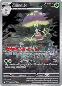 Shiinotic - Surging Sparks - #194 - Pokemon TCG card