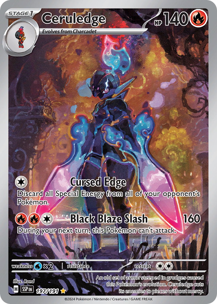 Ceruledge - Surging Sparks - #197 - Pokemon TCG card