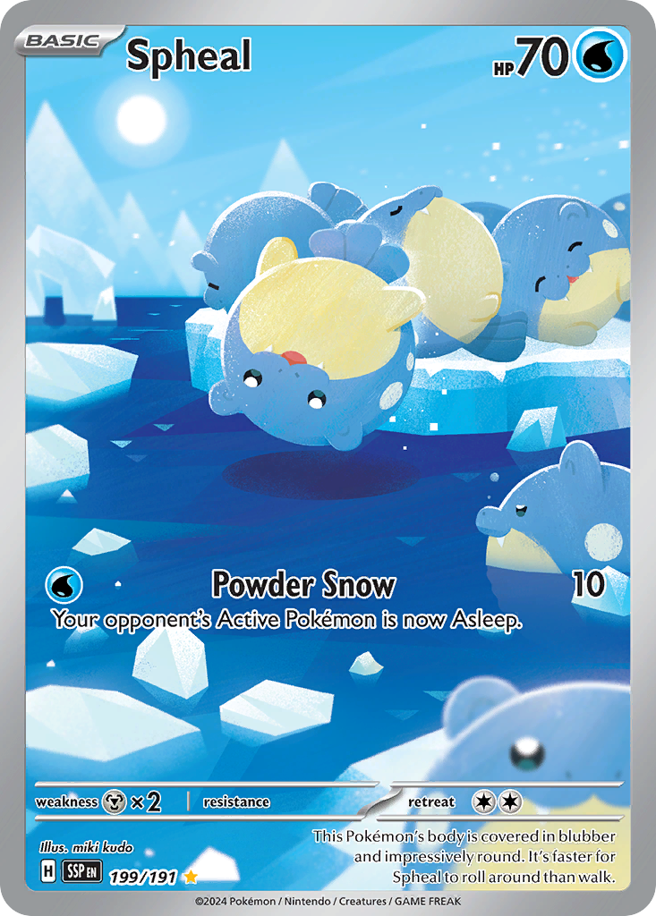 Spheal - Surging Sparks - #199 - Pokemon TCG card