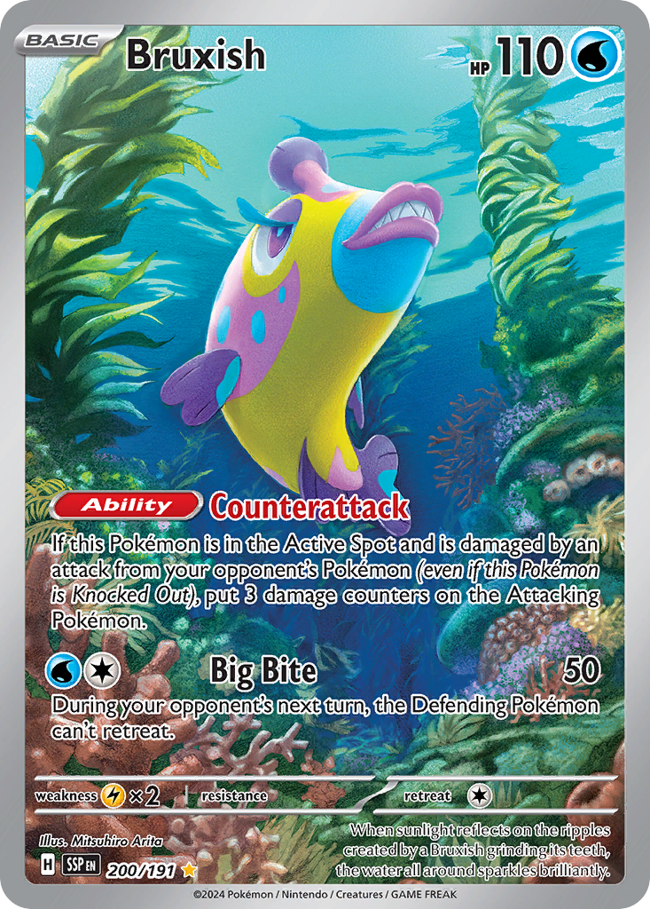 Bruxish - Surging Sparks - #200 - Pokemon TCG card