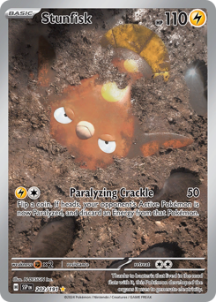 Stunfisk - Surging Sparks - #202 - Pokemon TCG card