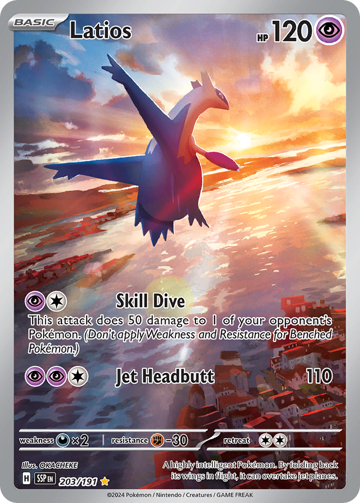 Latios - Surging Sparks - #203 - Pokemon TCG card