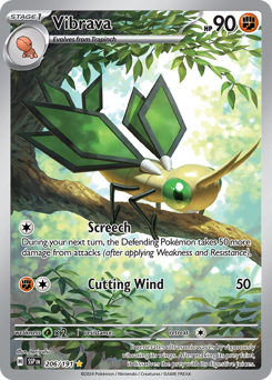 Vibrava #206 Vibrava - Surging Sparks - #206 - Pokemon TCG card