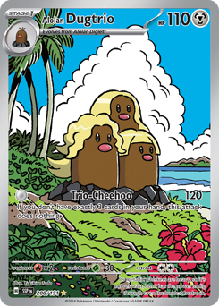 Alolan Dugtrio #208 Alolan Dugtrio - Surging Sparks - #208 - Pokemon TCG card