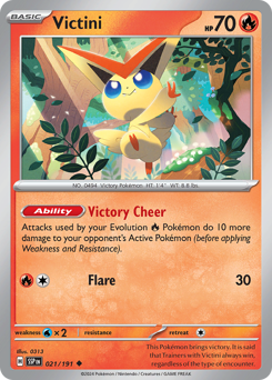 Victini #21 Victini - Surging Sparks - #21 - Pokemon TCG card