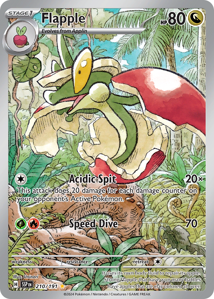 Flapple - Surging Sparks - #210 - Pokemon TCG card